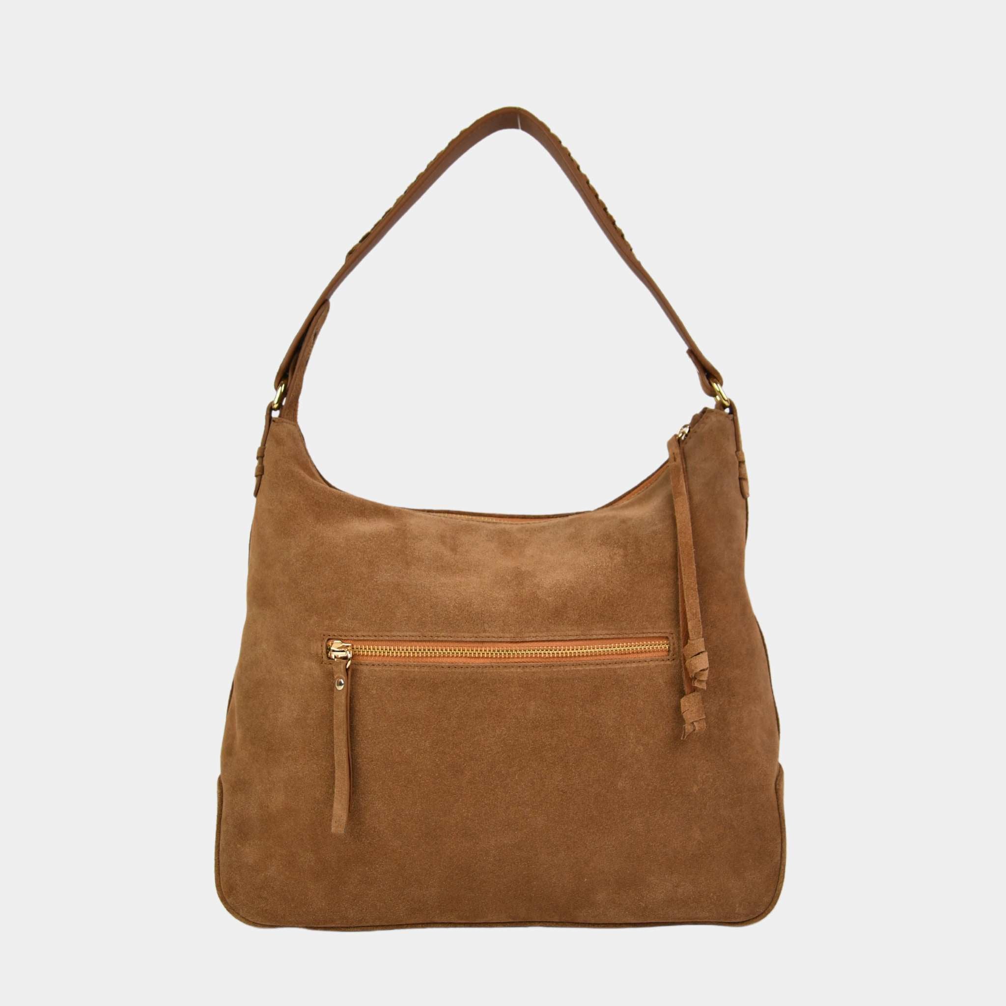 Hippi Grace Tulum, er en medium romslig skulder og crossbody veske i norsk design. skinnvesken kommer ulike skinntyper og farger. Medium veske til dame i ekte skinn. medium skinnveske til dame. Medium skulderveske til dame. Hobo veske dame i lys brun. Skinnveske i lys brun. Vesken har flettede skulderstropper med gulldetaljer. Den har et romslig hovedrom med glidelås lukking i topp. bag. veske dame i ekte skinn. norsk design. Semsket Skinn. [wv]