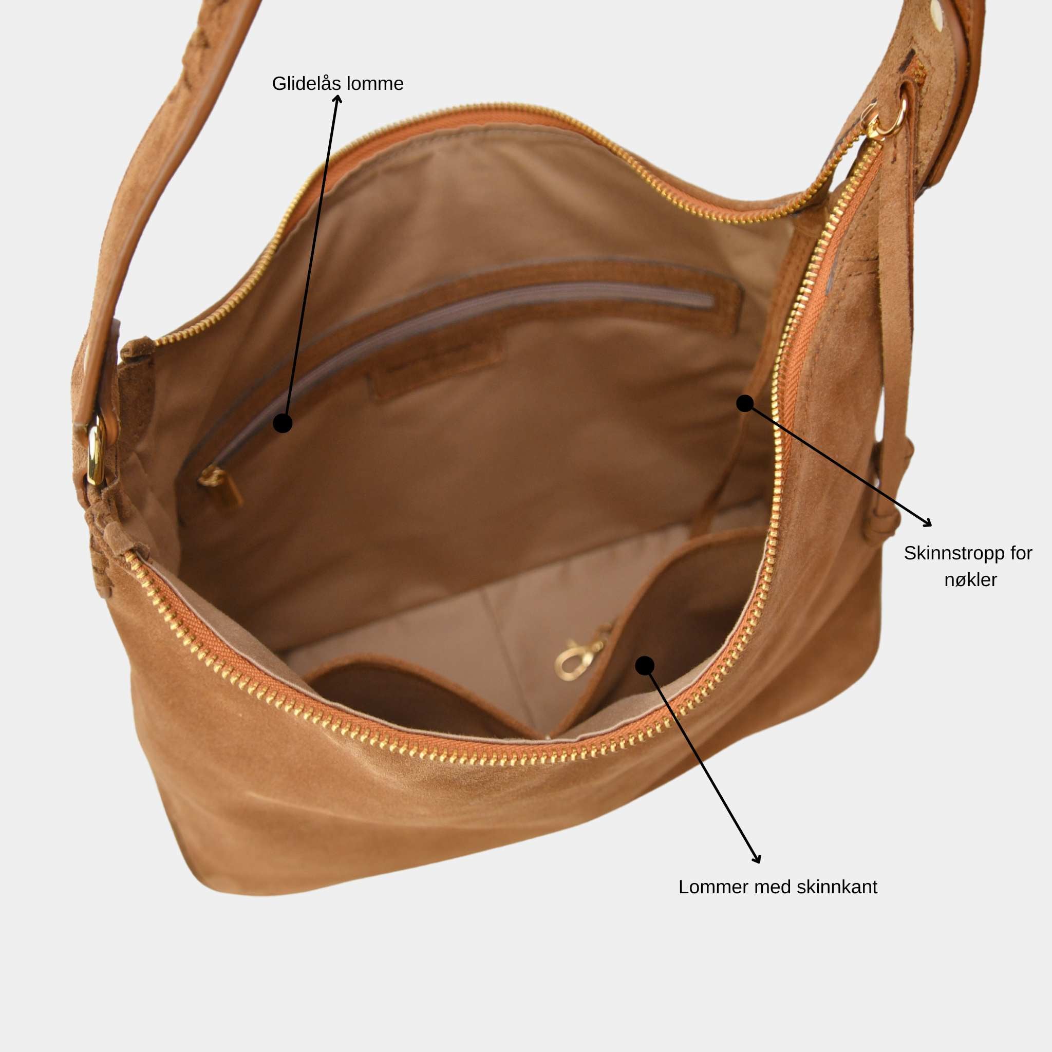 Hippi Grace Tulum, er en medium romslig skulder og crossbody veske i norsk design. skinnvesken kommer ulike skinntyper og farger. Medium veske til dame i ekte skinn. medium skinnveske til dame. Medium skulderveske til dame. Hobo veske dame i lys brun. Skinnveske i lys brun. Vesken har flettede skulderstropper med gulldetaljer. Den har et romslig hovedrom med glidelås lukking i topp. bag. veske dame i ekte skinn. norsk design. Semsket Skinn. [wv]