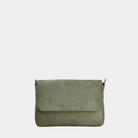 Liten veske, Ku-skinn, magnet-lås, crossbody skulderstropp, sølvdetaljer. 