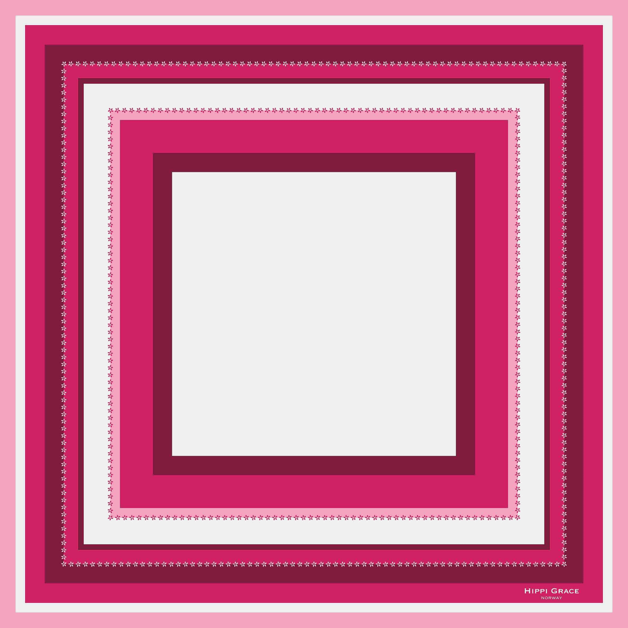 Silkeskjerf i rosa, 100% twill silke. Hippi Grace Silkeskjerf i Modern Stripes Silke Rosa er laget av 100% twill silke fra italia. Rosa silkeskjerf til dame med nydelige detaljer. Norsk Design. Ekte silke dame. Silke Sjal dame. 